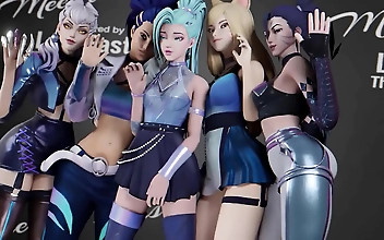 Tease Your Mind with This Juicy 3D Hentai KDA Akali Fucked on the Backstage League of Legends Uncensored Scene