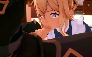 Luscious Maids Jean and Barbara in Genshin Impact