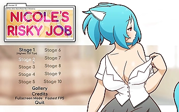 Mesmerizing Nicole Risky Takes on Hentai Game in Ep2 - Fondling Her Soft, Luscious Tits to Attract More Customers