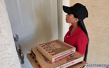 Unleash Your Fantasies with This Steamy JAV Scene of Two Horny Teens Fucking a Sexy Asian Delivery Girl!