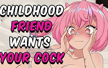 JAV VTUBER AUDIO: My Luscious Childhood Friend Wants My Cock!
