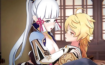 Ayakas Seductive Cowgirl Ride - The Hottest Scene from Genshin Impact