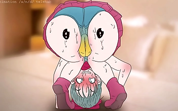 Prepare to Be Enchanted by the Luscious Piplup on Bulmas Butt in Dragon Ball Hentai Porn