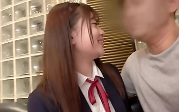 JAV Schoolgirl Sexcapades in a Love Hotel with an Older Man - The Big Beautiful Ass You Won t Forget
