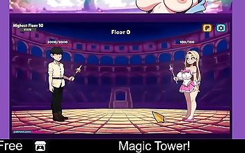 Unlock the Pleasures of the Magic Tower with Luscious Enchantresses and Alluring MILFs