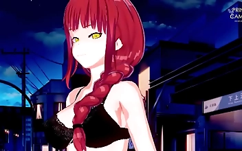 Unleash the Luscious Bouncing Boobs of Makima with a Chainsaw Man!