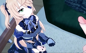 Japanese Goddess Fischl Sucks Dick before Getting Fucked in Genshin Impact Hentai