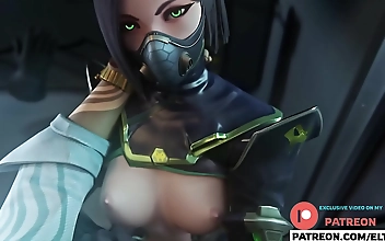 Witness the Ultimate Hentai Experience: Valorant with Viper and a Sweet Creampie Fucking