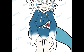 Enjoy the Sight of a Big-Cocked Futa Gawr Gura