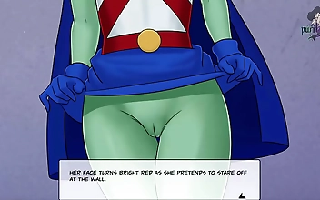 DC Comics' Naughty Goddess Miss Martian Exposes Her Juicy Lips for All to See in Part 47