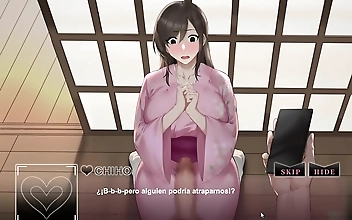 Hentai game unleashes naughty fantasies with cheating wife and onsen resort fuck