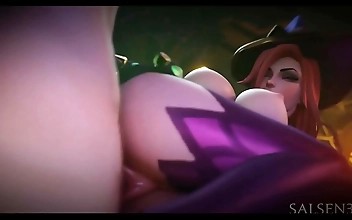Relish the Alluring Erotic Fantasy of Hentai Miss Fortune in 3D!