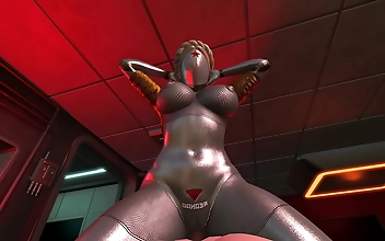 JAV Twin Sisters Erotic Encounter in Atomic Heart: Luscious Asian Girls Get Wild in 3D Animated Scene