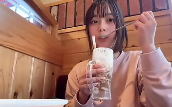 Exploring the Alluring Routine of a College Slut - From Cafes to Masturbation Sessions