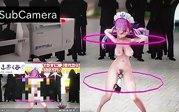 Enjoy the Sensual Moves of a Luscious Enchantress in Minato Aqua Sexdance MMD