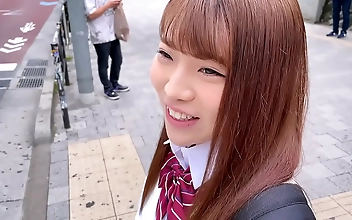 JAV Porn: Screwing a Schoolgirl in Harajuku Love Hotel - DoGGy Position Climax!