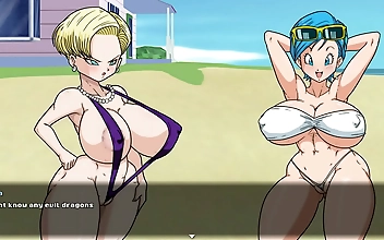 Shagging Dragonball Hentai Game Parody: Super Slut Z Tourney 2 with Android 18 s Doppelganger