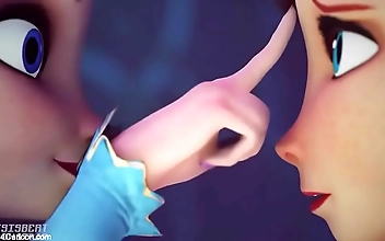 Sexy Frozen Sisters: Elsa and Anna Take on BDSM Ice Play - JAV MILF & Slut Cosplay