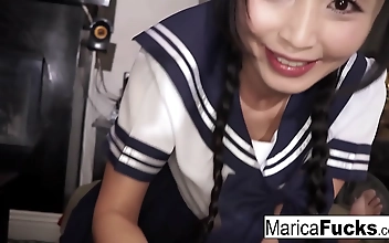 JAV Porn Hotness! Marica Hase s Taboo Sex with Her New Stepfather