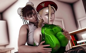 Honey Select 2 Futa Chun Li and Cammy: Fierce and Luscious Asian Fighting Assemble