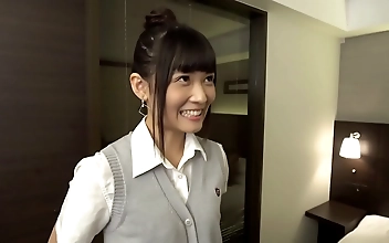 Screwing the Handsome Stranger in Her Shorts and School Uniform - Young JAV Wife s Sexual Escapade
