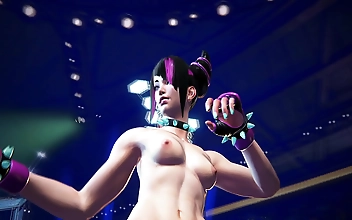 JAV Darling Juri Han in Nude Hentai Street Fighter Showdown