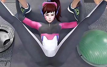 Get Fit on the Naughty Side with DVa Your Seductive Personal Trainer! Enjoy Enchanting Animation and Mesmerizing Figures