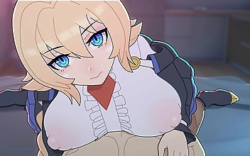 Unleash Your Desires with these Insatiable Huge Boobs in BlazBlue Hentai!