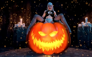 JAV Porn Video: A Treat For The Pumpkin King - Luscious Sweet Enchantress Amira Makes You Sweat!