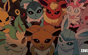 Fulfilling Every Eevee Fan s Desire: All 28 Eeveelutions Getting It On