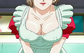 Hentai Hitozuma Cosplay 2: Alluring Waitresses with Busty Chests Heat Up Your Coffee Break!