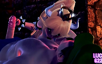 MILF Luisa s Luscious Body Enchants Mario & Luigi in JAV HD Porno