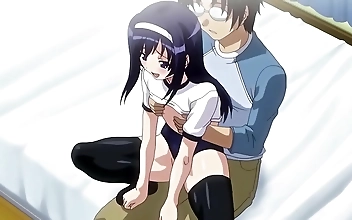 18-Year-Old Virginal Step-Sis Gets Pounded for the First Time in Hentai Pleasure