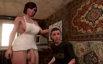 JAV 3D Futanari Lady and Femboy! Get Your Anal Fix with a Succulent Twist!